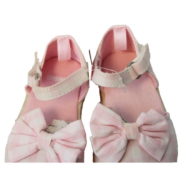 2008 Gymboree Ice Cream Social Easter Pink Gingham Mary Jane Sandals Baby Girl - Picture 7 of 10